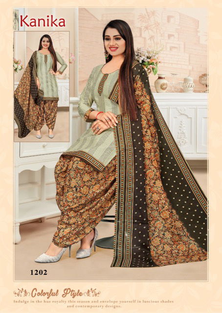 Amit Kanika 12 Latest Ready Made Cotton Printed Regular Wear Cotton Dress